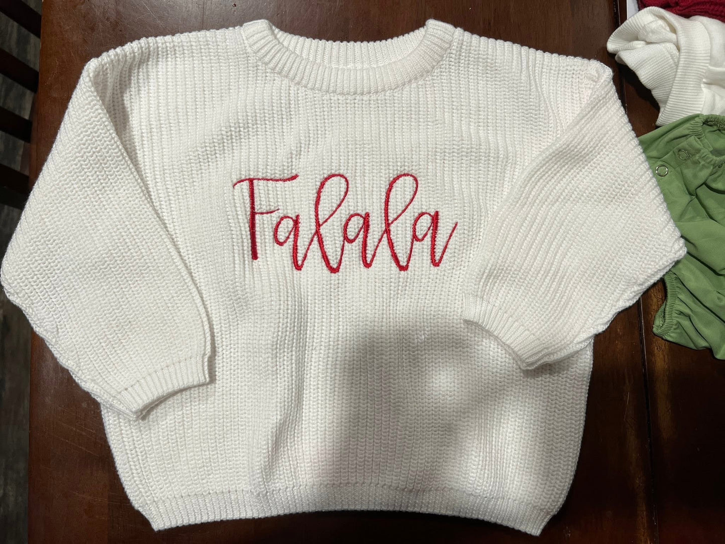 Embroidered Knit Sweaters