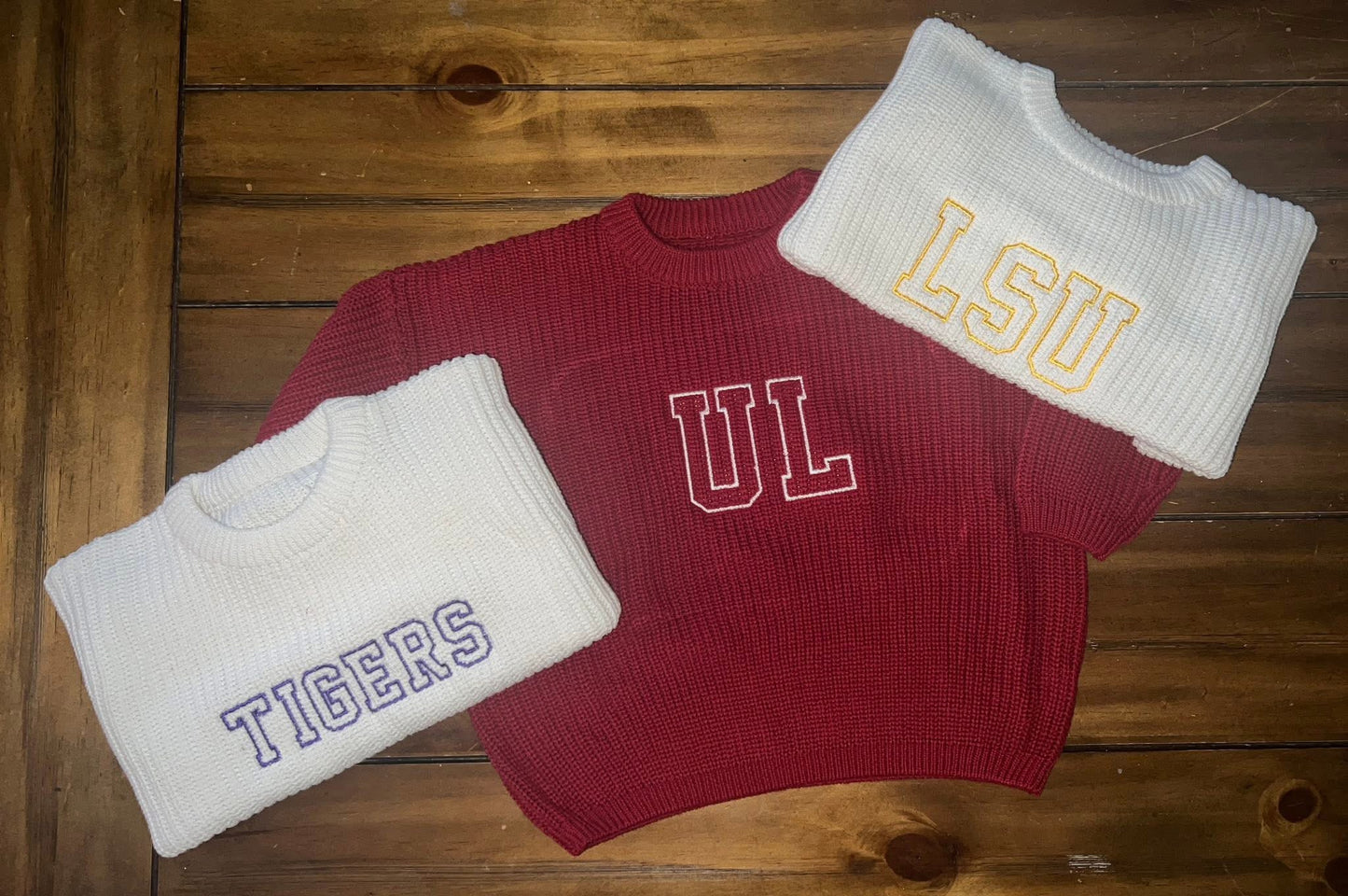 Embroidered Knit Sweaters